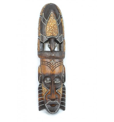 Maschera africana in legno 50cm modello Tartaruga. Fatti a mano.