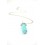 Necklace with pendant edge in Turquoise natural. Protection and Purification.