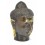 Head of Buddha. Handcrafted in bronze h15cm. Zen Decoration.