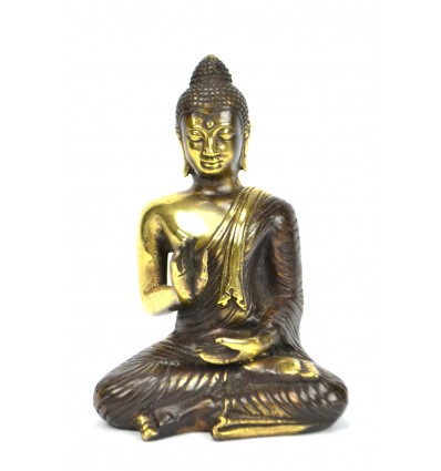 Abhaya Mûdra Buddha statuette in bronze H14cm. Limited edition.