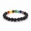 Bracelet 7 chakras in lava stone. Jewelry Yoga / Meditation.