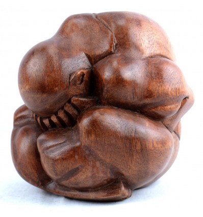 Statue figurine sculpture Yogi liberator of wood. Purchase cheap.