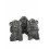 Les 3 singes de la sagesse XL. Statues en bois massif noir H20cm