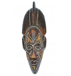 Wooden mask 30cm - crest-african - ethnic decoration chic.