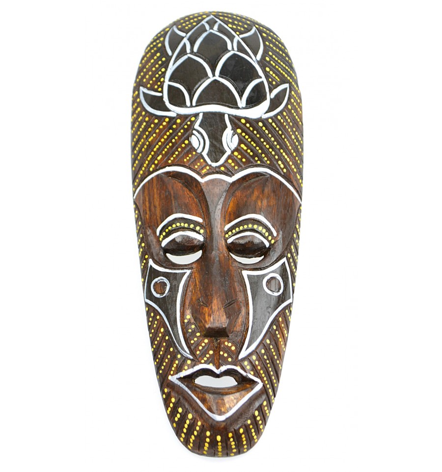 Maschera dipinta 20 cm parete maschera legno-maschera in Bali 
