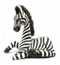 Statua di legno della Zebra deco room mestiere safari africano savana.