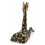 Décoration girafe statue bois, déco chambre enfant safari savane.