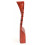 Busto display collane, rosetta in legno massello di colore rosso H40cm