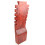 Buste présentoir à colliers cranté en bois massif couleur rouge H40cm