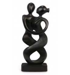 Statue couple dancer in a wood. Trophy contest dance. Gift idea.