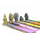 Incense holders for sticks with figurine sitting Buddha.