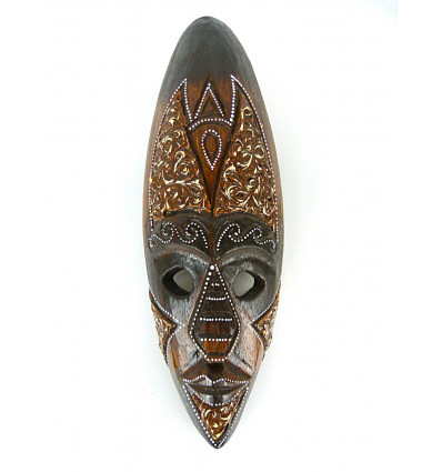 Maschera di arredamento, di legno africano 30 cm - decorazione etnico chic