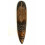 Masque africain motif salamandre porte-bonheur. Déco exotique bois.