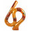 Didgeridoo di yoga di forma a spirale, S, pittura aborigena. Acquistare a buon mercato.