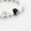 Bracelets de distance / couples - Agate noire et Howlite blanche - Livraison offerte !!!