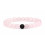 Bracelets de distance / d'amoureux - Agate noire et Quartz rose - Livraison offerte !!!