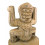 Totem statue trophy koh lanta in wood, pre-Columbian style decoration.