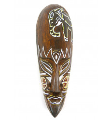 Mask decor elephant batik wooden 30cm