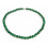 Necklace flush neck malachite, lucky charm healing pearls 8mm.