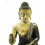 Buddha statue protection seated in bronze. Decoration handicraft Asia.