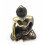Statuette Bouddha zen en bronze Bhumisparsa Mudra. Déco import Asie.
