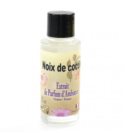 Extract, fragrance diffuser, fragrance coconut, Grasse, France.