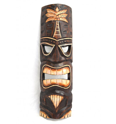 Tiki mask h50cm carved wood. handcrafted. 