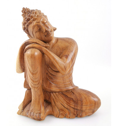 Thinker Buddha statuette from Bali. Cheap Balinese handicrafts.