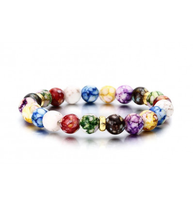 Bracciale "gioia di vivere" - perla multi-colored
