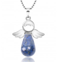Collier "Mon Ange gardien" en Lapis Lazuli véritable