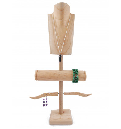 display jewelry multipurpose wooden showcase jeweller