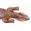 Gecko motivo batik - decorazione parete in legno 50cm