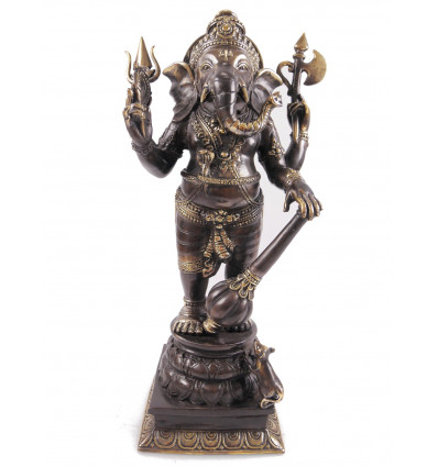 Statuetta di Ganesh en bronzo H40cm. Artigianato asiatico.