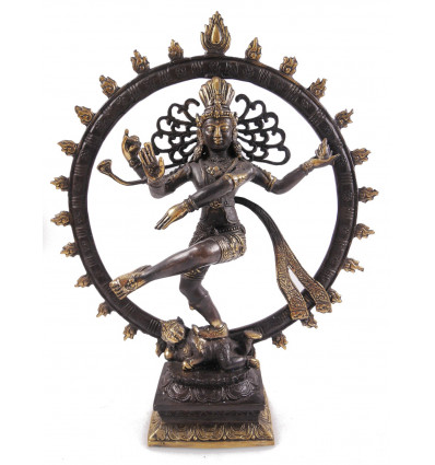 Statuette Shiva Nataraja en bronze H35cm. Artisanat asiatique.
