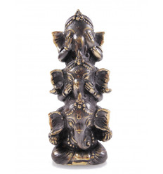 Figurine Ganesh en bronze H15cm. Crafts asian.