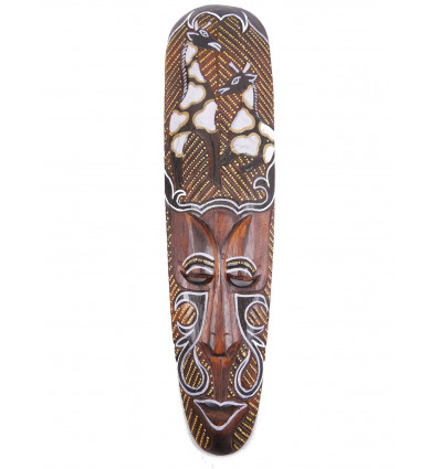 Maschera africana in legno modello Giraffa. Deco africano.
