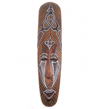 Maschera africana in legno modello Tribale. Deco africano.