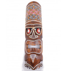 Acheter grand masque tiki en bois pas cher. Décoration Tiki tahiti.