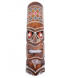 Acheter grand masque tiki en bois pas cher. Décoration Tiki Hawaï.