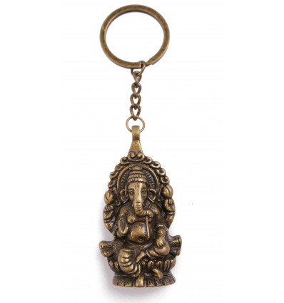 Portachiavi Ganesh colore bronzo stile etnico prezzo basso.