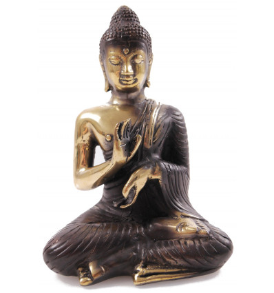Vitarka Mûdra bronze Buddha statuette H14cm. Limited edition.