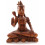 Statue de Shiva assis h30cm en bois massif sculpté teinte marron