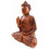 Statua di Buddha seduto in legno. Decorazione Thailandia.