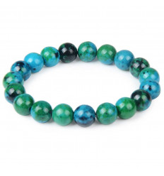 Bracelet Lithotherapie beads 10mm Chrysocolla - Stone in a quiet