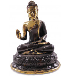 Statua di Buddha Shakyamuni bronzo * H17cm. Importazione diretta dall'Asia.
