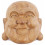 Mask of the Buddha inside in exotic wood gross H20cm