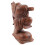 Buddha Statue chinese traveller H20cm exotic wood carved