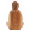 Statuette Buddha of meditation in solid wood carved hand h20cm