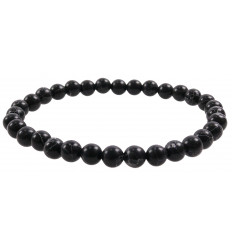 Bracelet Lithotherapie in Howlite black - Anchoring, relaxation, meditation.