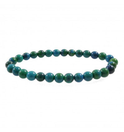 Bracelet Lithotherapie beads 6mm Chrysocolla - Stone in a quiet